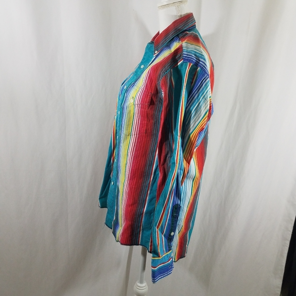 Wrangler Cowboy Cut 15 1/2- 34 Men's Button Down Made in USA - Picture 2 of 13